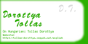 dorottya tollas business card